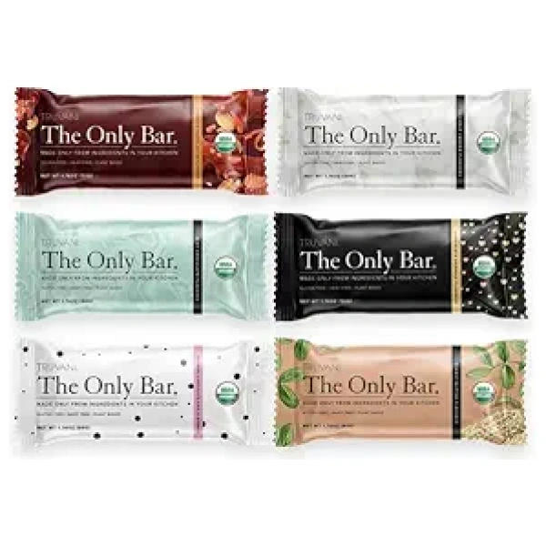 Truvani Plant-Based Snack Bars - Only Bar Sample Pack (6 Flavors, 6 Bars)