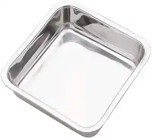 51P9aQGKlbL. AC SY300 SX300 QL70 FMwebp Norpro 8 Inch Stainless Steel Cake Pan, Square