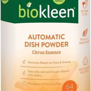Biokleen Plant Based Automatic Dishwasher Dish Soap Powder 32 oz Citrus