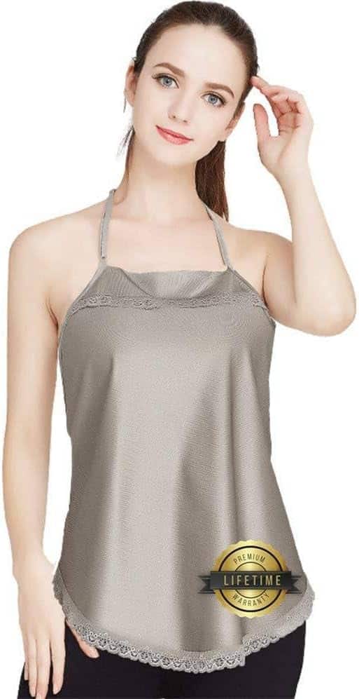 Maternity Tops 5G RF Blocking Protect Sexy Bellyband Nano Silver Fiber Signal Shielding Material (Silver)