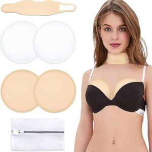 6 Packs Neck Breast Cotton Flannel Compress Kit for Thyroid Detox