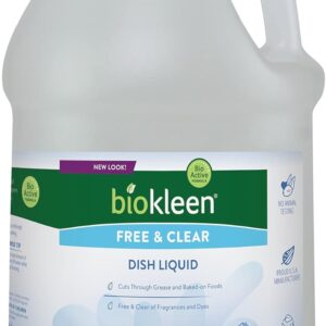 Biokleen Free & Clear Dish Liquid - 1 Gallon