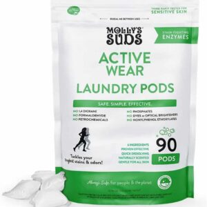 Molly's Suds Active Wear Laundry Detergent Pods 90 Count