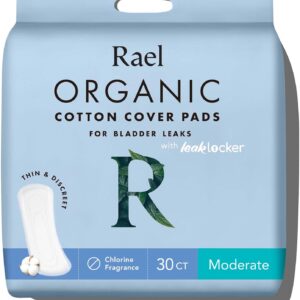 Rael Incontinence Pads for Women (Moderate, 30 Count)