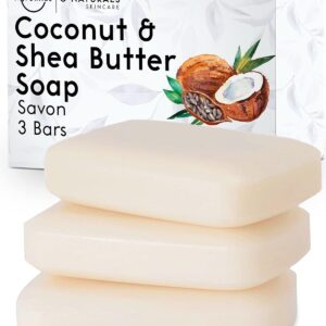 O Naturals 3-Pack Organic Coconut & Shea Butter Soap Bar 4oz
