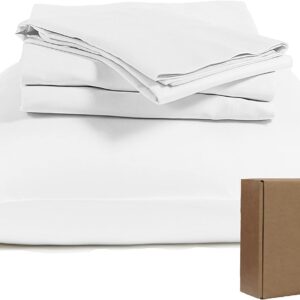 BIOWEAVES 100% Organic Cotton Sheets, 300 Thread Count 4-Piece