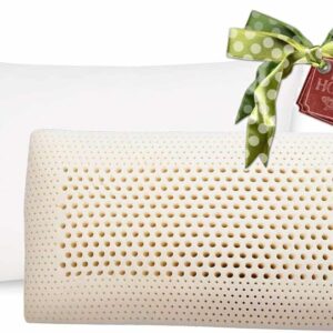 Freeli. Talalay Latex Bed Pillow - King Size with 400 Thread