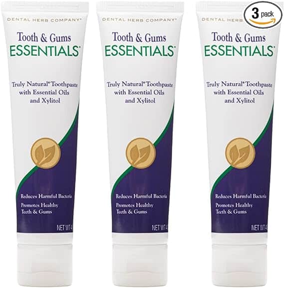 Dental Herb Company - Essentials Toothpaste (4 oz.) Fluoride-Free (3 Pack)