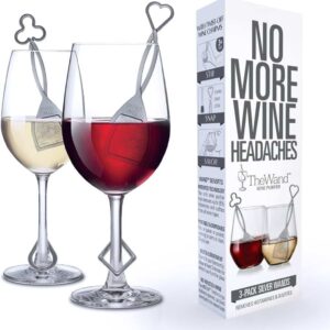 PureWine Wine Wands Purifier, Filters Histamines and Sulfites (3 Pack)