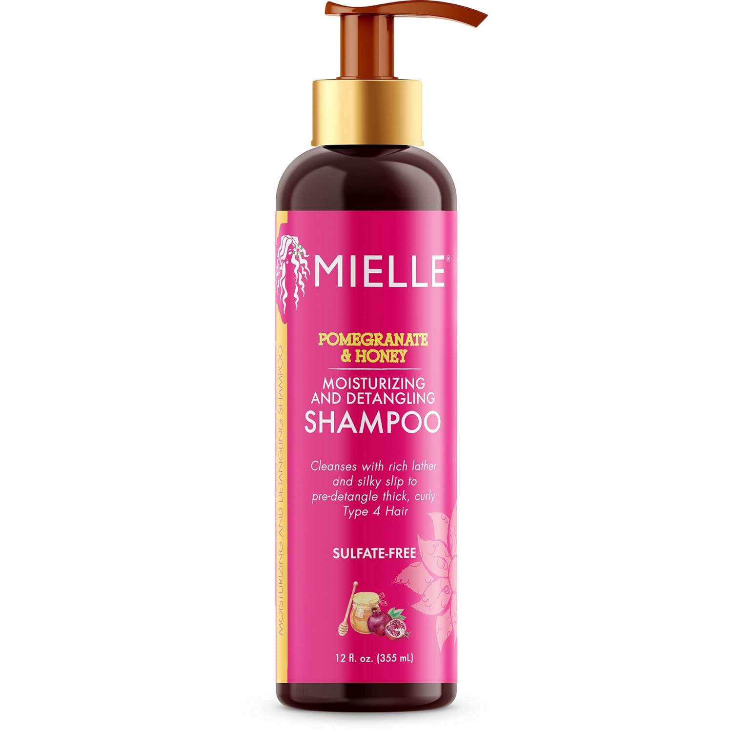 Mielle Organics Pomegranate & Honey Moisturizing and Detangling Shampoo 12-Fluid Ounces