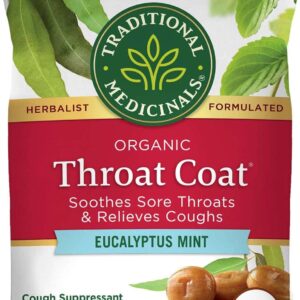 Traditional Medicinals Throat Coat Organic Cough Drops 16ct.