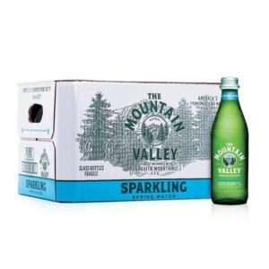 Mountain Valley Sparkling Water, 333 mL Glass Bottles (Pack of 24)