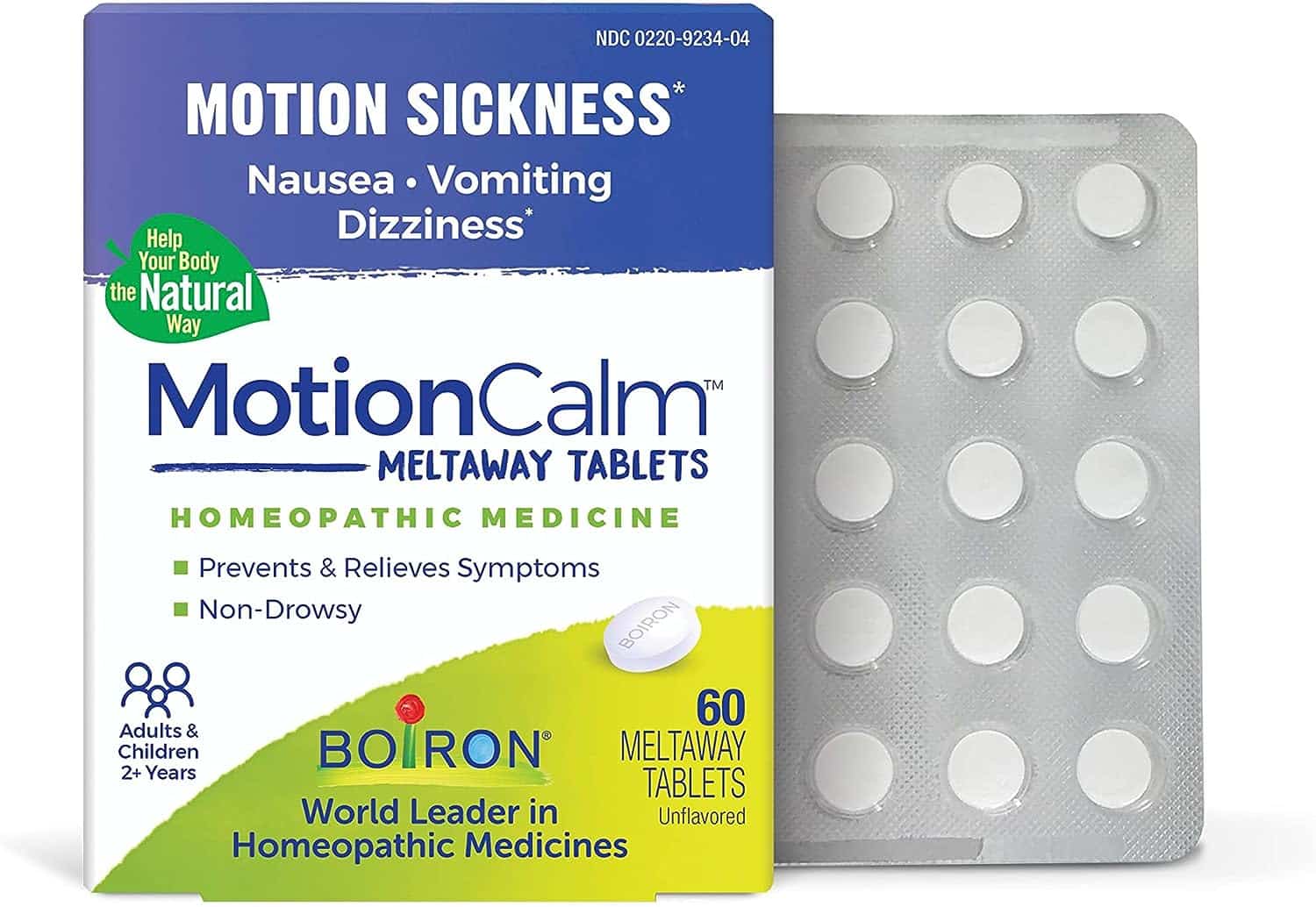 Boiron MotionCalm Relief for Nausea 60 Count