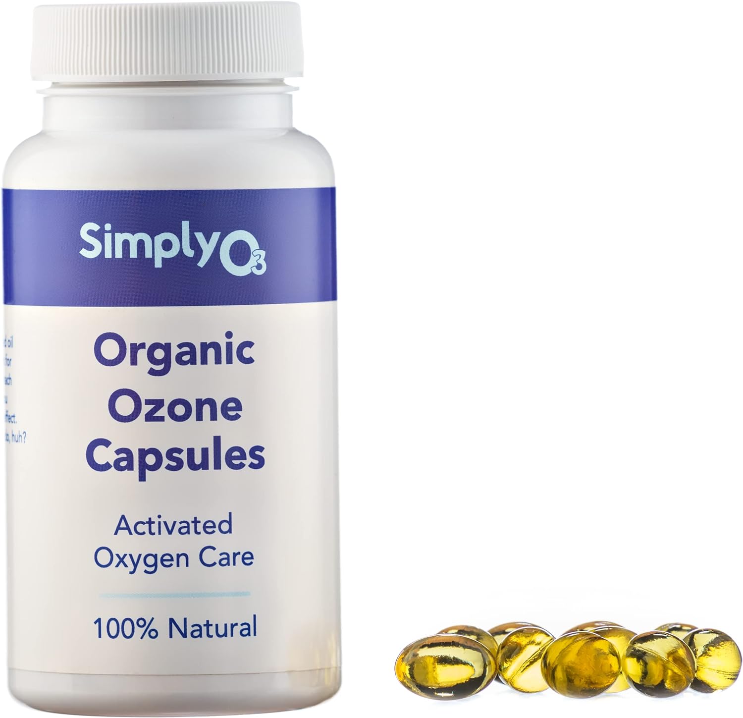 Pure Organic Ozonated Olive Oil Capsules