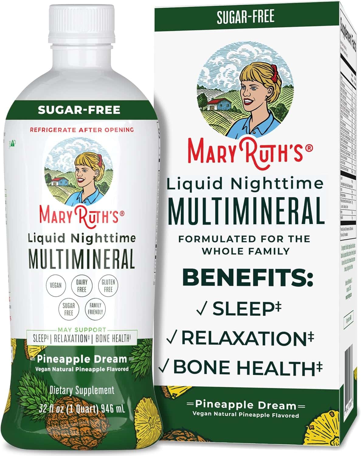 Nighttime Liquid Multimineral Sleep Supplement 32 Servings