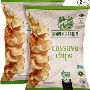 Heaven & Earth Cassava Chips, 5oz (2 Pack)