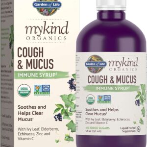 Garden of Life Organics Elderberry Zinc Immune Support for Adults and Kids 12 and Older 5 fl oz