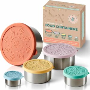 Everusely Stainless Steel Containers with Lids