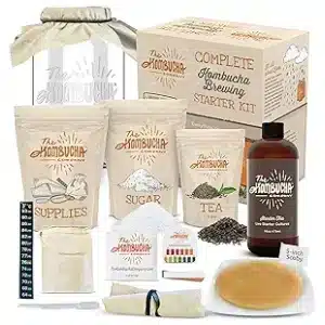 Organic Kombucha Home Brewing Starter Kit 16 oz