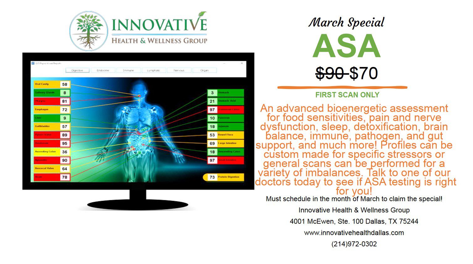 Dallas health and wellness clinic | Innovative Health Group, Monthly Special | The 1st Innovative Health & Wellness Group