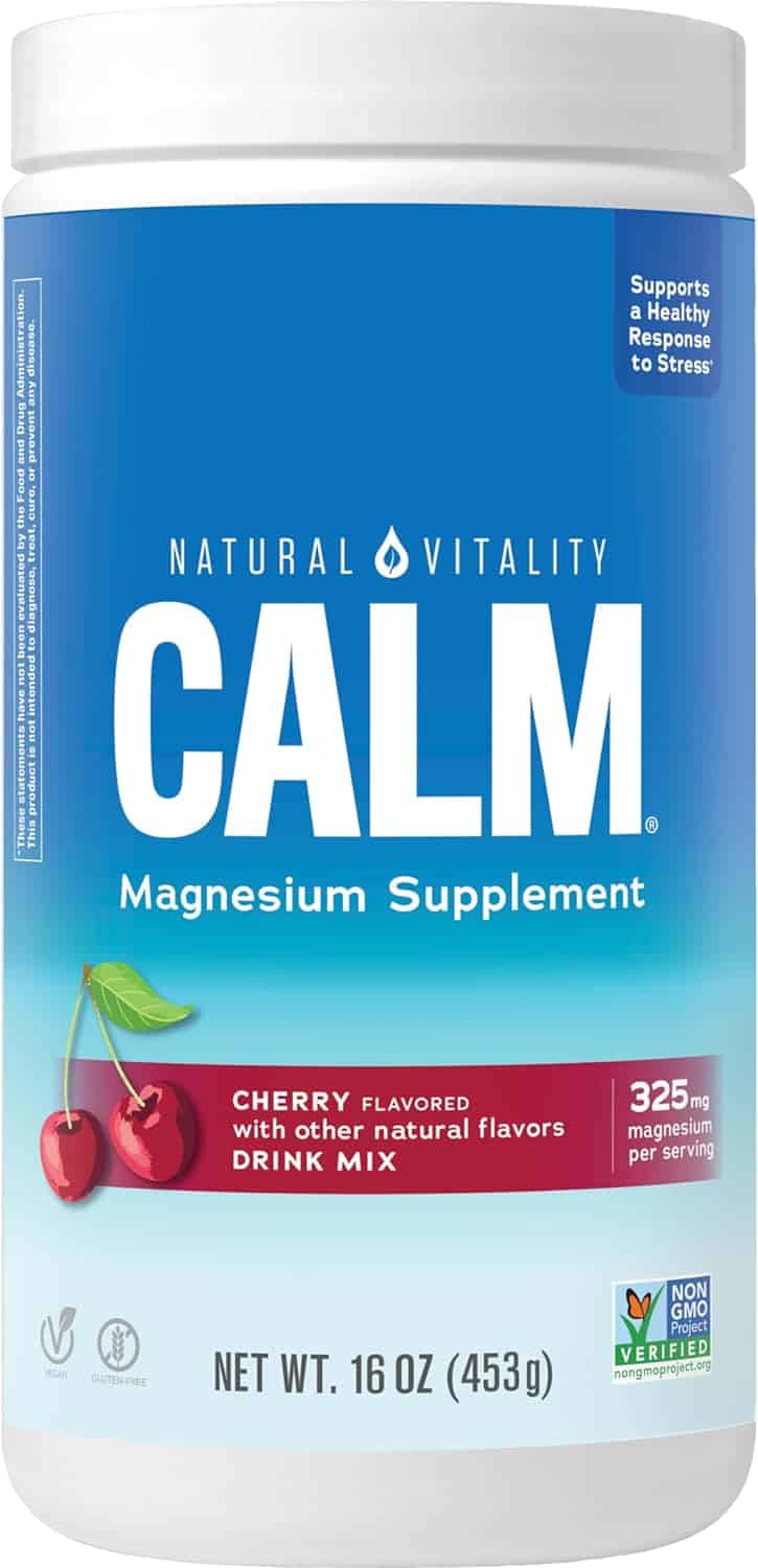 Magnesium Citrate Supplement Cherry Anti-Stress Drink Mix Powder