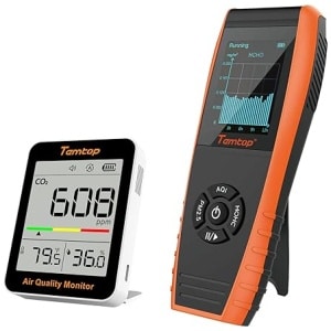 Temtop Complete Air Quality Monitoring Bundle: Track PM2.5, Formaldehyde, VOCs, and CO2 for Healthier Air