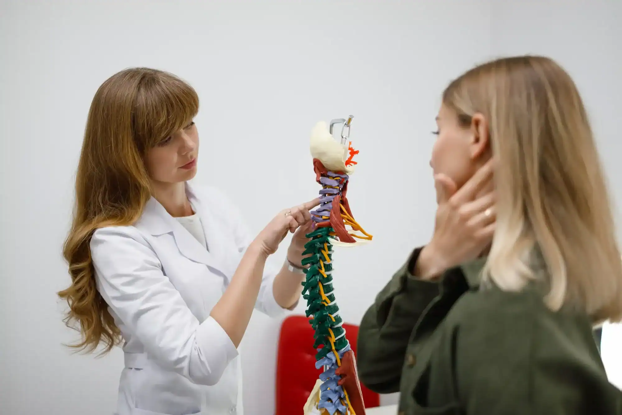 Cervical therapy setup used as part of integrative pain care