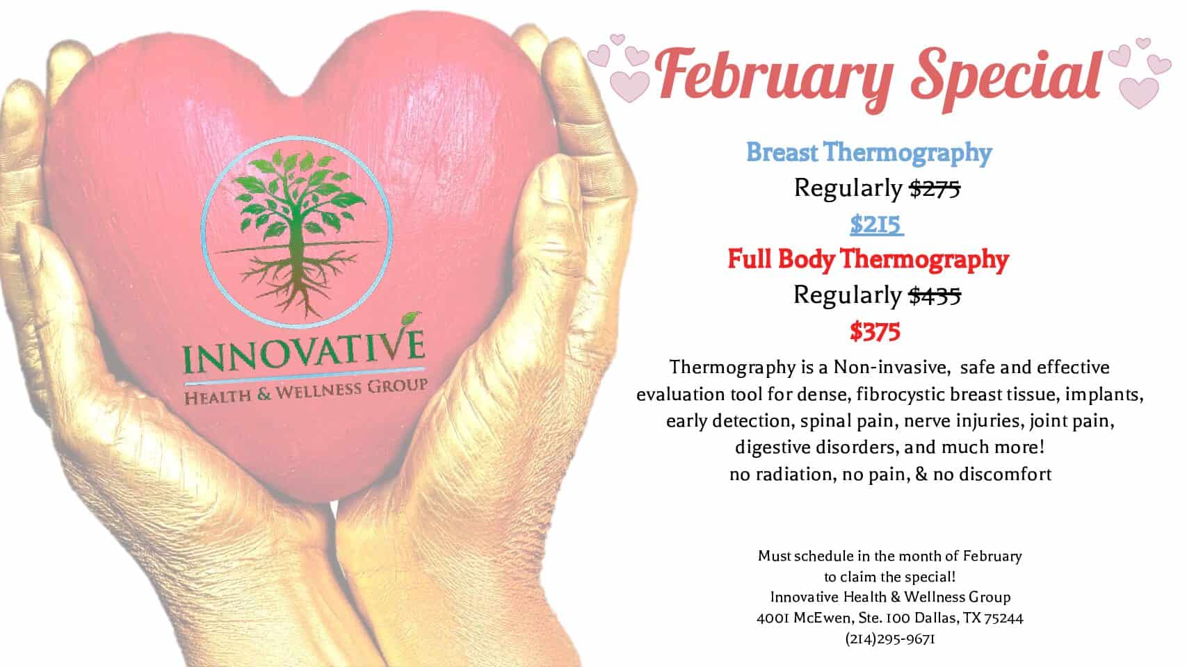 2 February Special.pptx Dallas health and wellness clinic | Innovative Health Group, Monthly Special | The 1st Innovative Health & Wellness Group